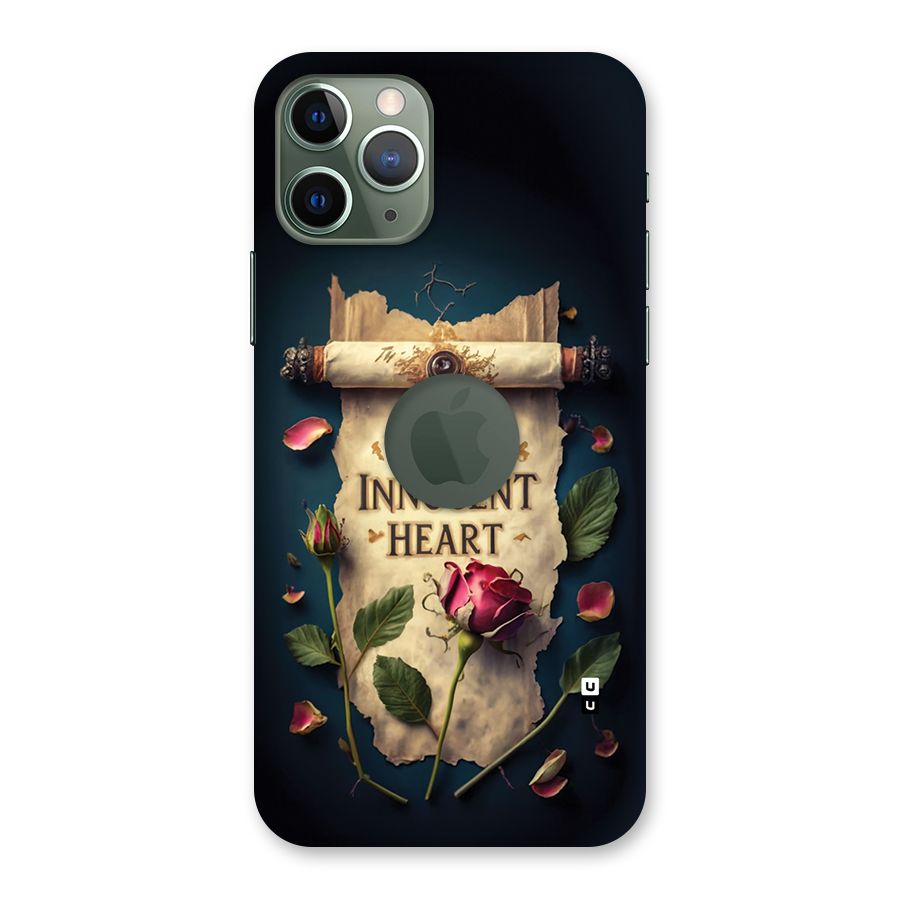 Innocence Of Heart Back Case for iPhone 11 Pro Logo Cut
