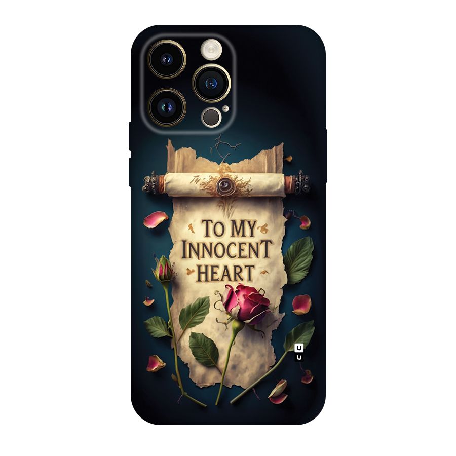 Innocence Of Heart Back Case for iPhone 14 Pro Max