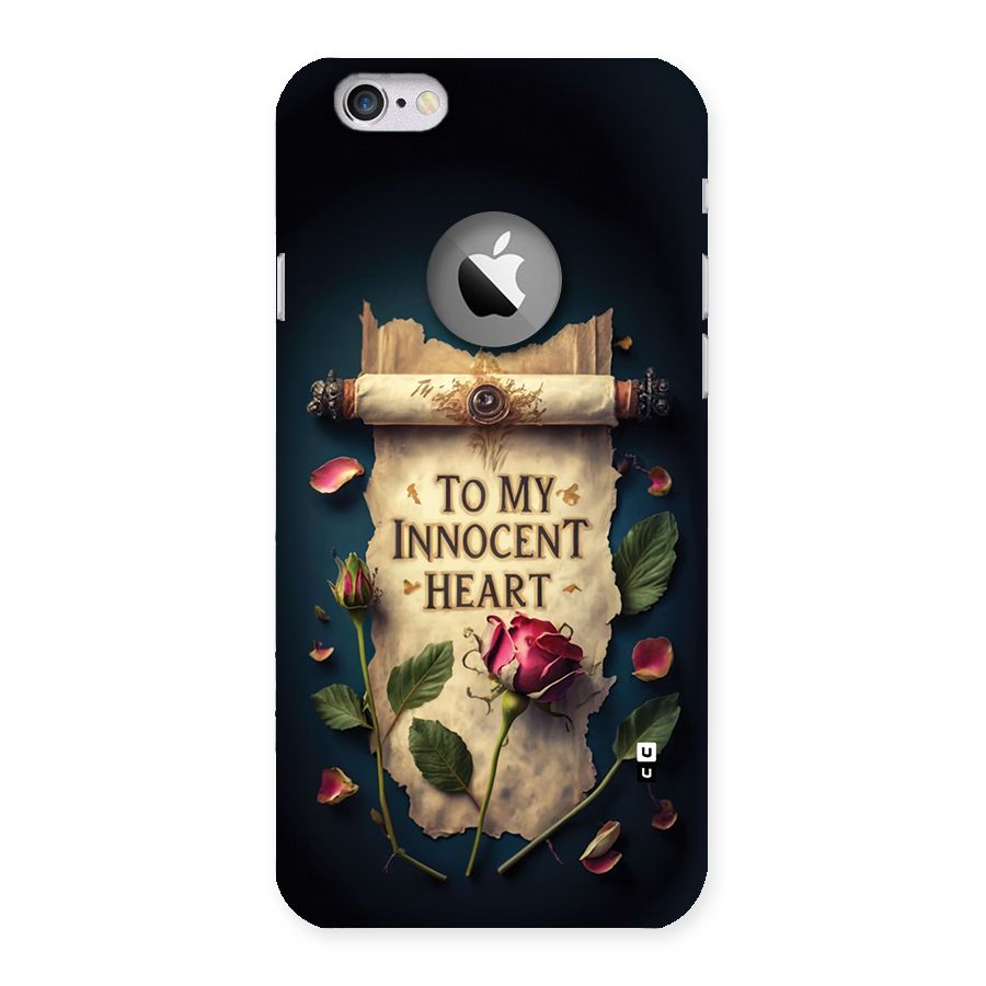 Innocence Of Heart Back Case for iPhone 6 Logo Cut