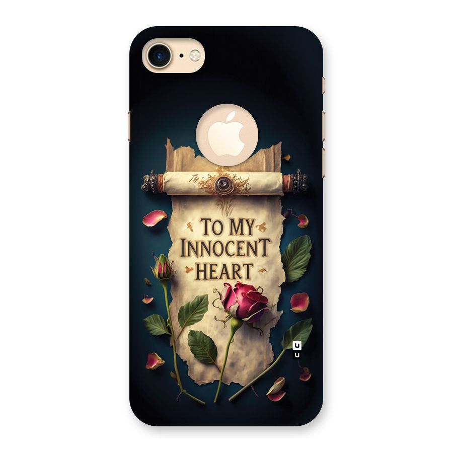 Innocence Of Heart Back Case for iPhone 7 Logo Cut