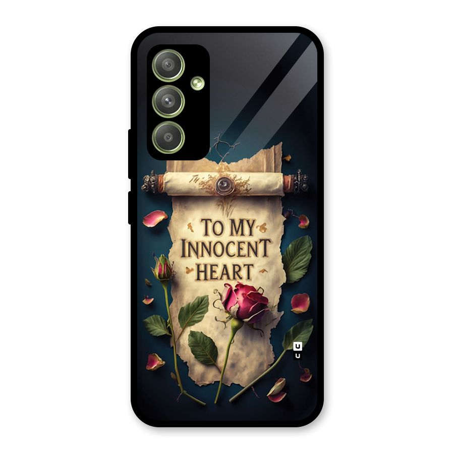 Innocence Of Heart Glass Back Case for Galaxy A54