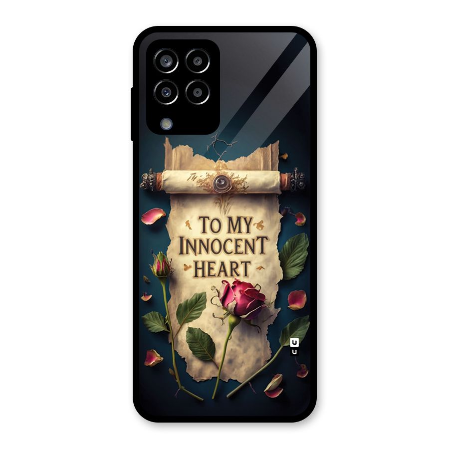 Innocence Of Heart Glass Back Case for Galaxy M33