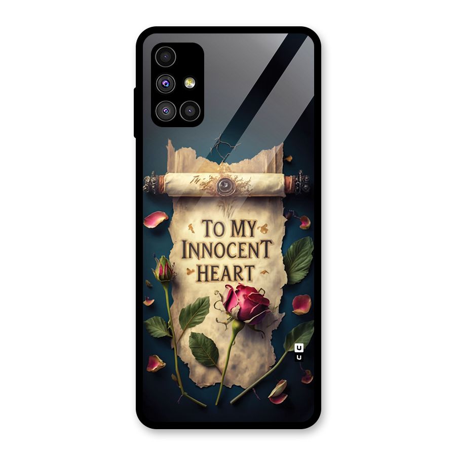 Innocence Of Heart Glass Back Case for Galaxy M51