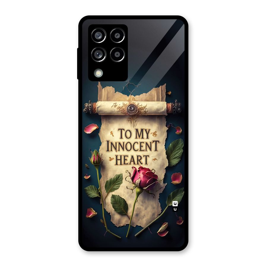 Innocence Of Heart Glass Back Case for Galaxy M53 5G