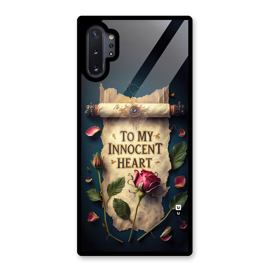 Innocence Of Heart Glass Back Case for Galaxy Note 10 Plus