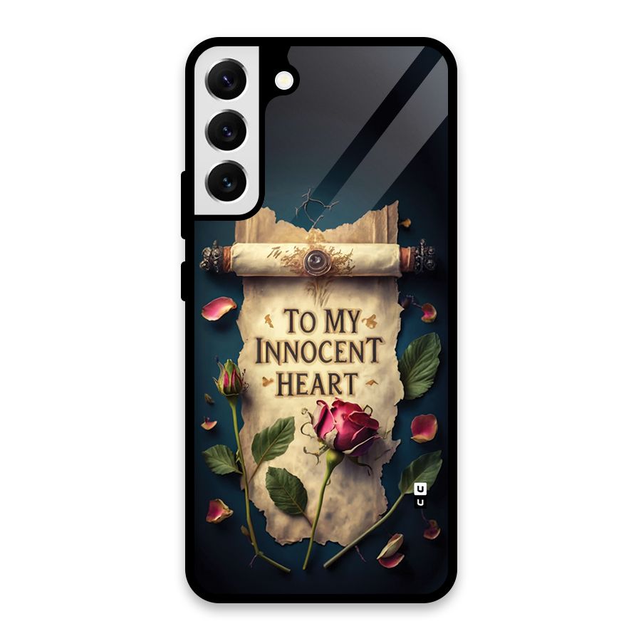 Innocence Of Heart Glass Back Case for Galaxy S22 Plus 5G