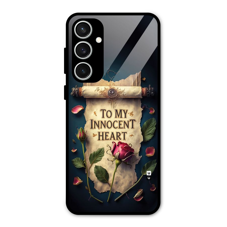 Innocence Of Heart Glass Back Case for Galaxy S23 FE
