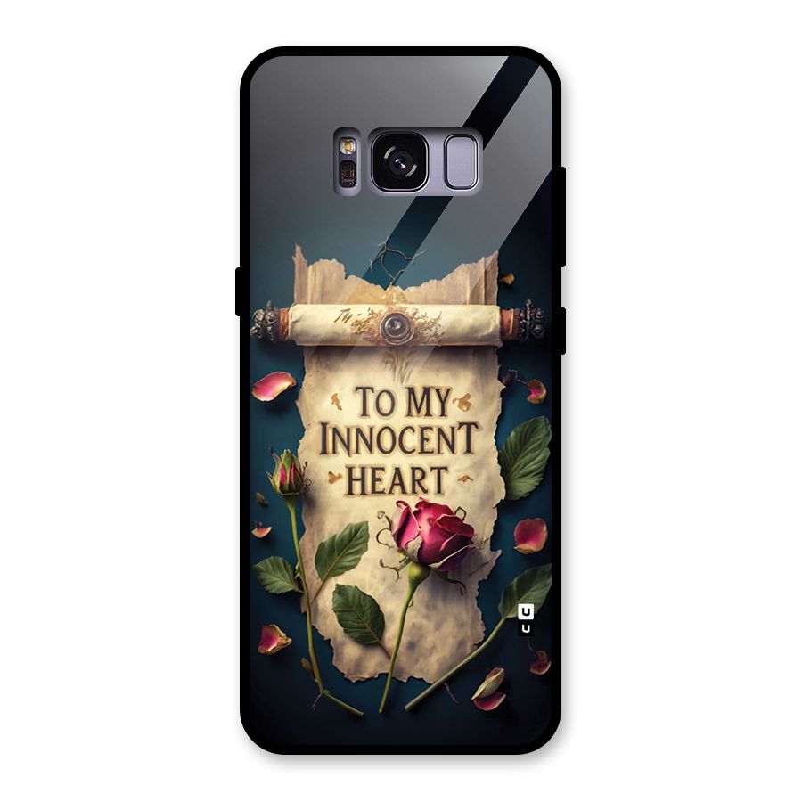 Innocence Of Heart Glass Back Case for Galaxy S8