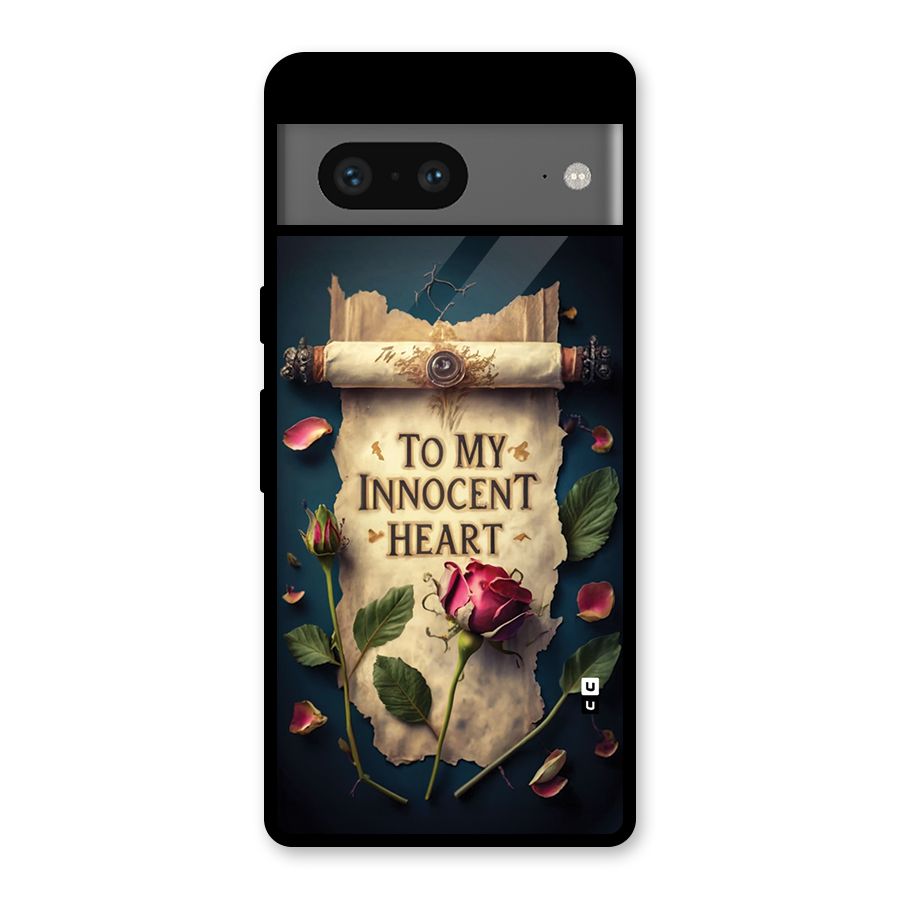 Innocence Of Heart Glass Back Case for Google Pixel 7