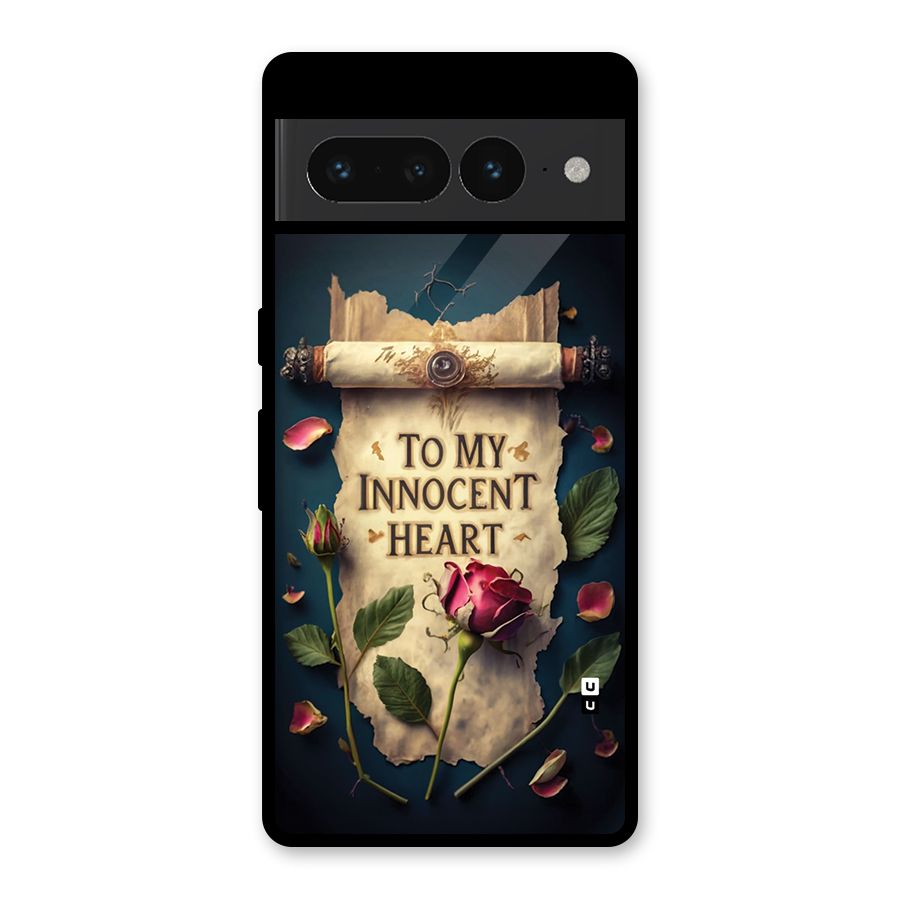 Innocence Of Heart Glass Back Case for Google Pixel 7 Pro
