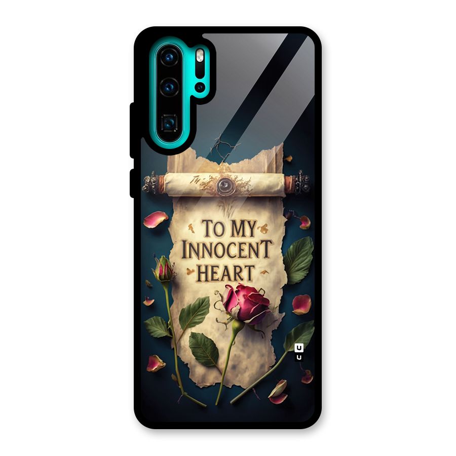 Innocence Of Heart Glass Back Case for Huawei P30 Pro