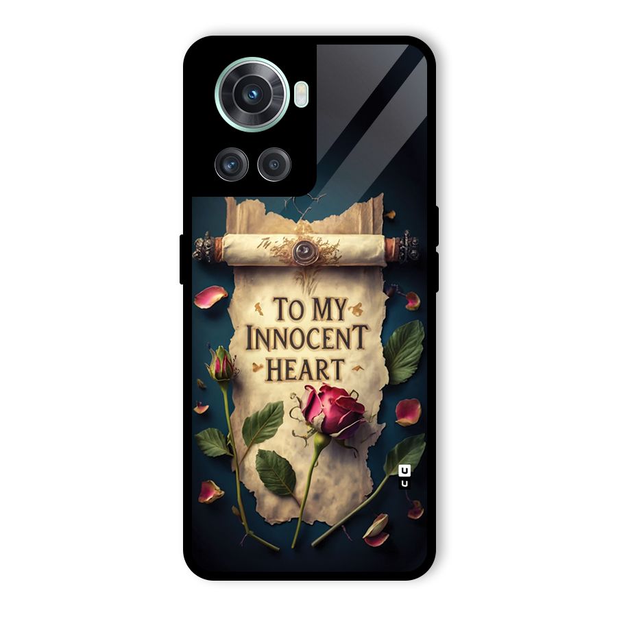 Innocence Of Heart Glass Back Case for OnePlus 10R