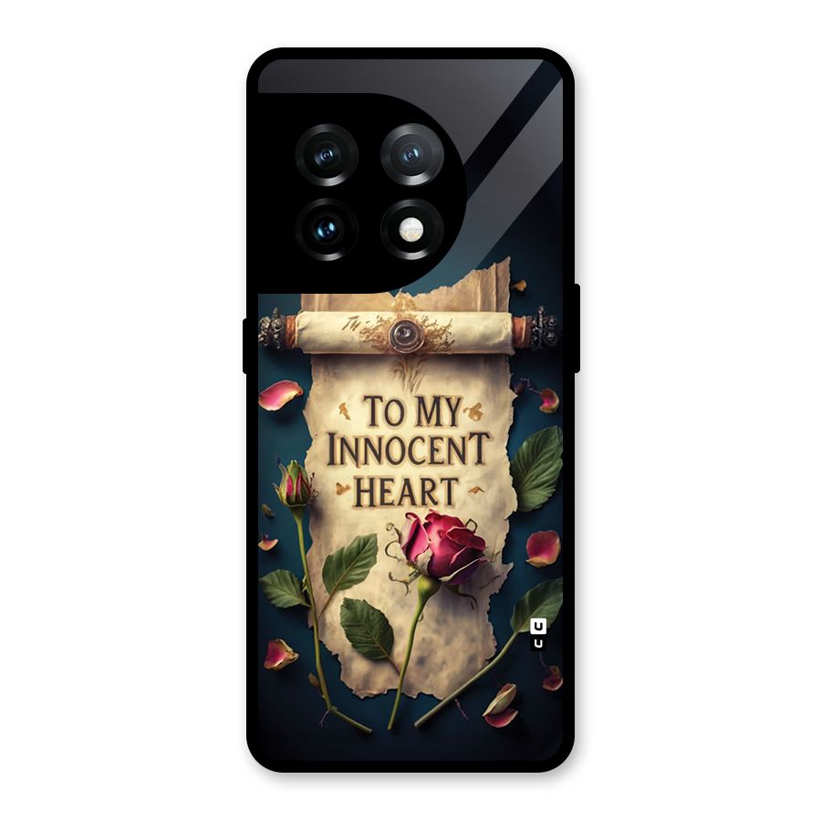 Innocence Of Heart Glass Back Case for OnePlus 11