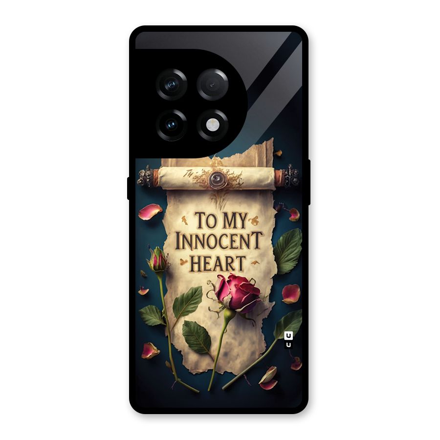 Innocence Of Heart Glass Back Case for OnePlus 11R