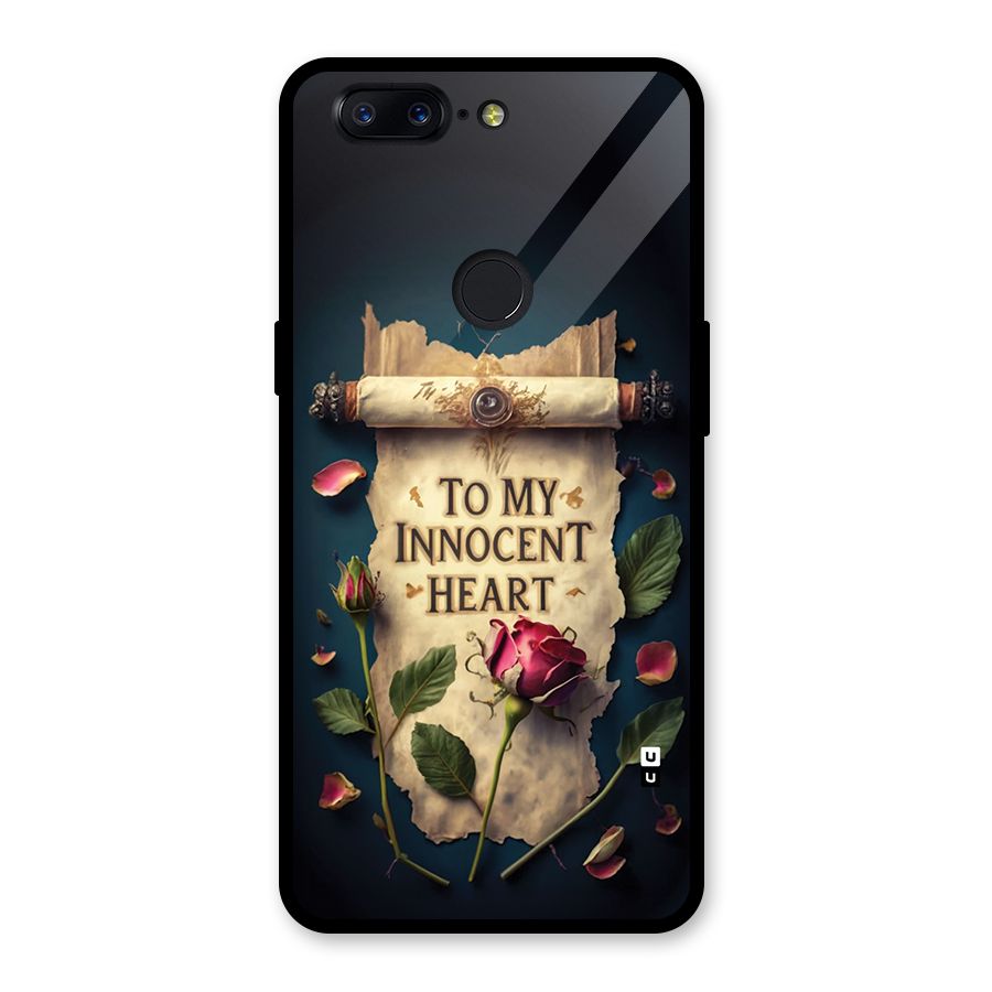 Innocence Of Heart Glass Back Case for OnePlus 5T