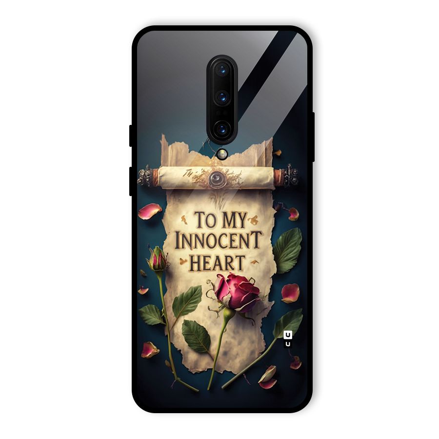 Innocence Of Heart Glass Back Case for OnePlus 7 Pro