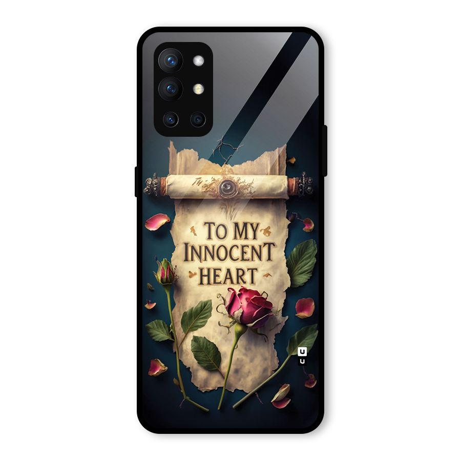 Innocence Of Heart Glass Back Case for OnePlus 9R
