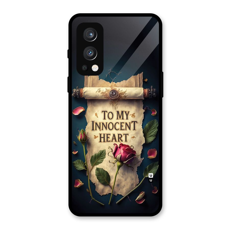 Innocence Of Heart Glass Back Case for OnePlus Nord 2 5G