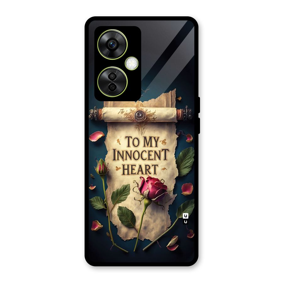 Innocence Of Heart Glass Back Case for OnePlus Nord CE 3 Lite