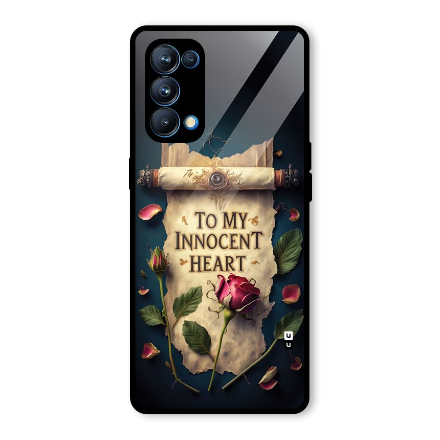 Innocence Of Heart Glass Back Case for Oppo Reno5 Pro 5G