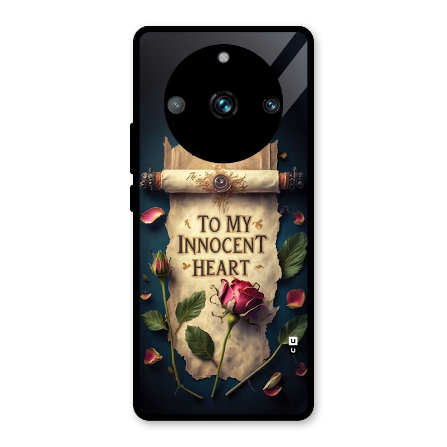 Innocence Of Heart Glass Back Case for Realme 11 Pro Plus