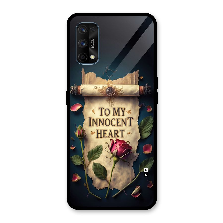 Innocence Of Heart Glass Back Case for Realme 7 Pro