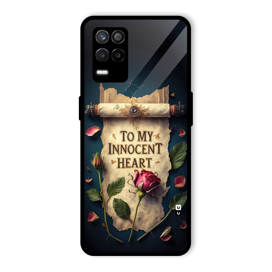 Innocence Of Heart Glass Back Case for Realme 8s 5G