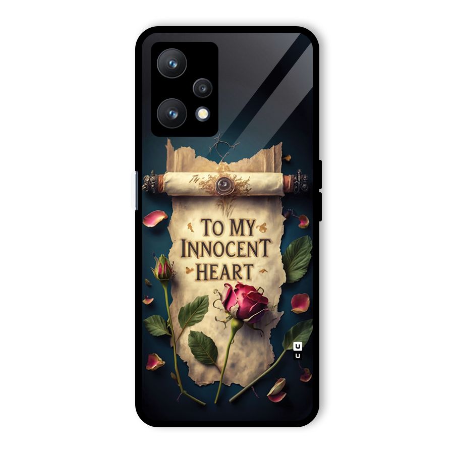 Innocence Of Heart Glass Back Case for Realme 9 Pro 5G