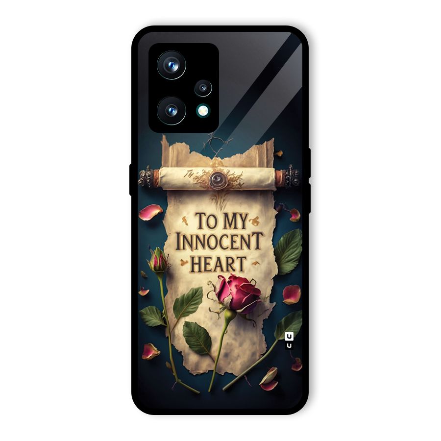 Innocence Of Heart Glass Back Case for Realme 9 Pro Plus 5G
