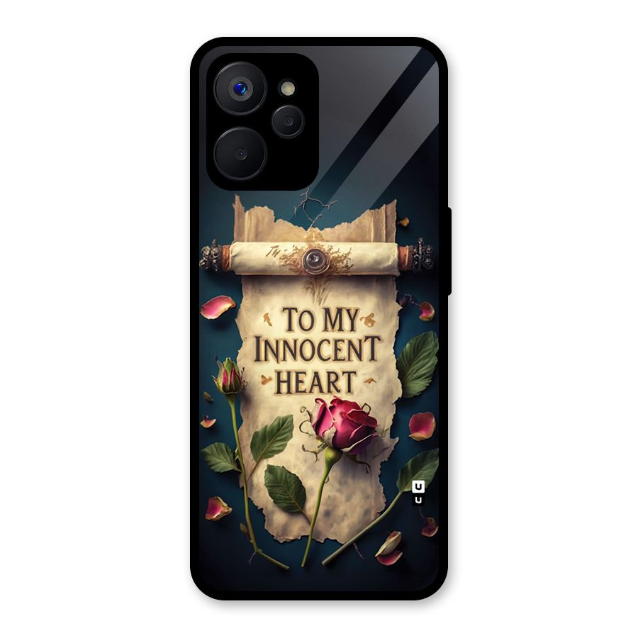 Innocence Of Heart Glass Back Case for Realme 9i 5G