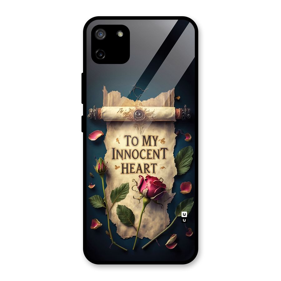 Innocence Of Heart Glass Back Case for Realme C11