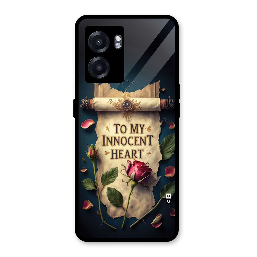 Innocence Of Heart Glass Back Case for Realme Narzo 50 5G