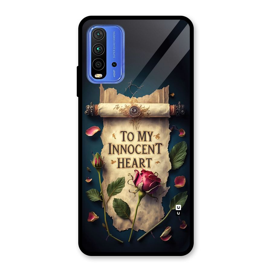 Innocence Of Heart Glass Back Case for Redmi 9 Power