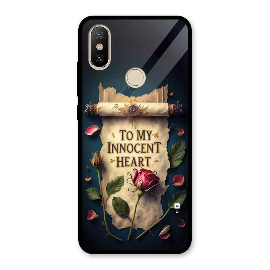 Innocence Of Heart Glass Back Case for Redmi A2