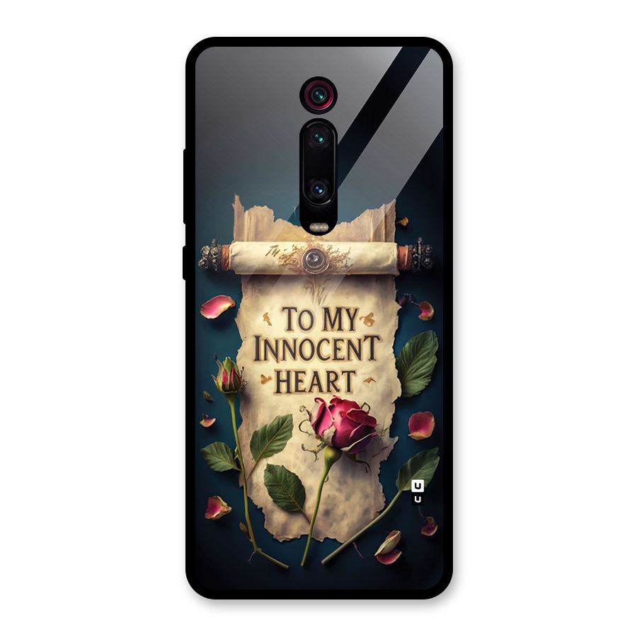 Innocence Of Heart Glass Back Case for Redmi K20