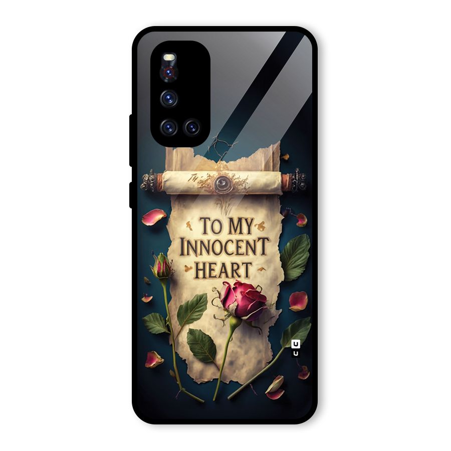 Innocence Of Heart Glass Back Case for Vivo V19