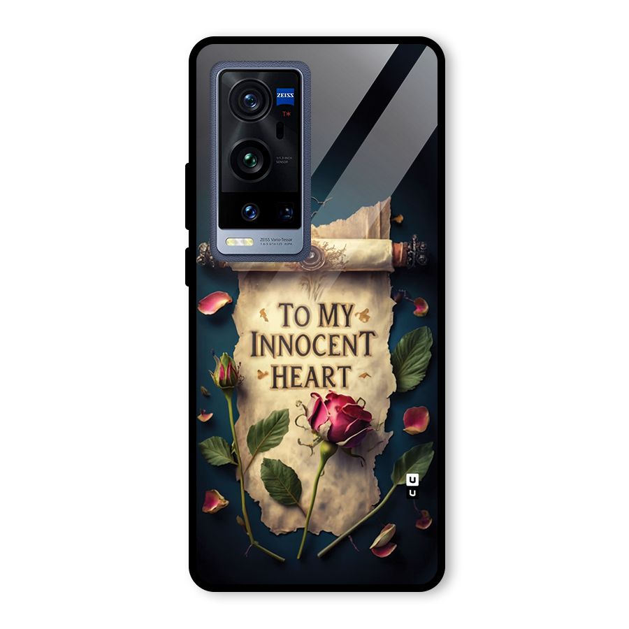 Innocence Of Heart Glass Back Case for Vivo X60 Pro Plus