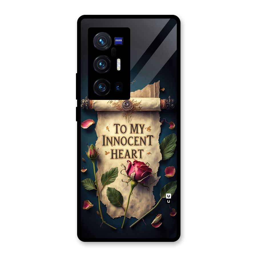 Innocence Of Heart Glass Back Case for Vivo X70 Pro Plus