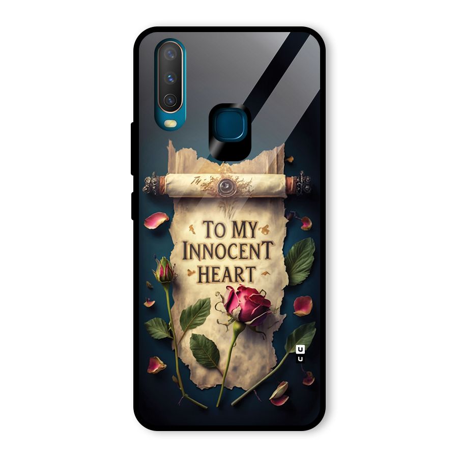 Innocence Of Heart Glass Back Case for Vivo Y17
