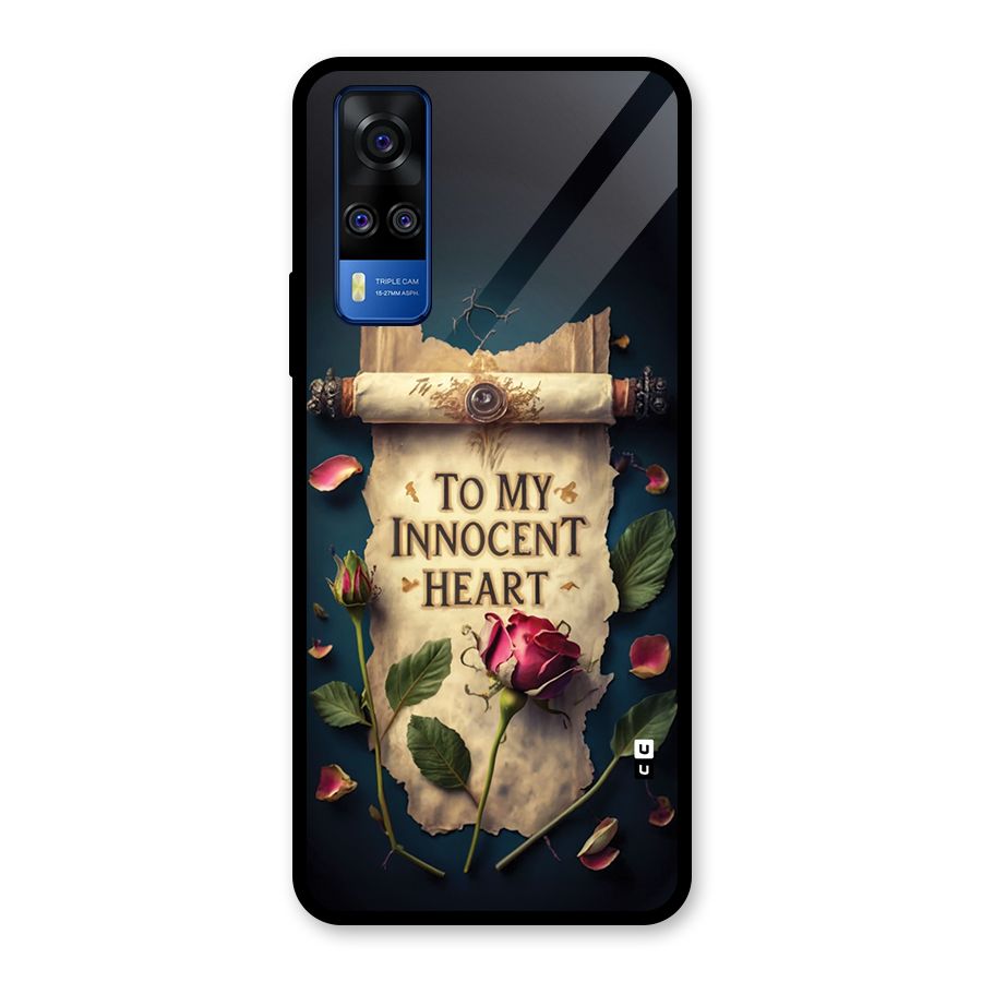 Innocence Of Heart Glass Back Case for Vivo Y31