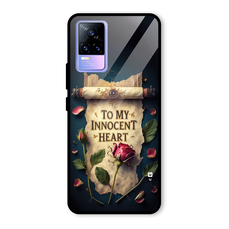 Innocence Of Heart Glass Back Case for Vivo Y73