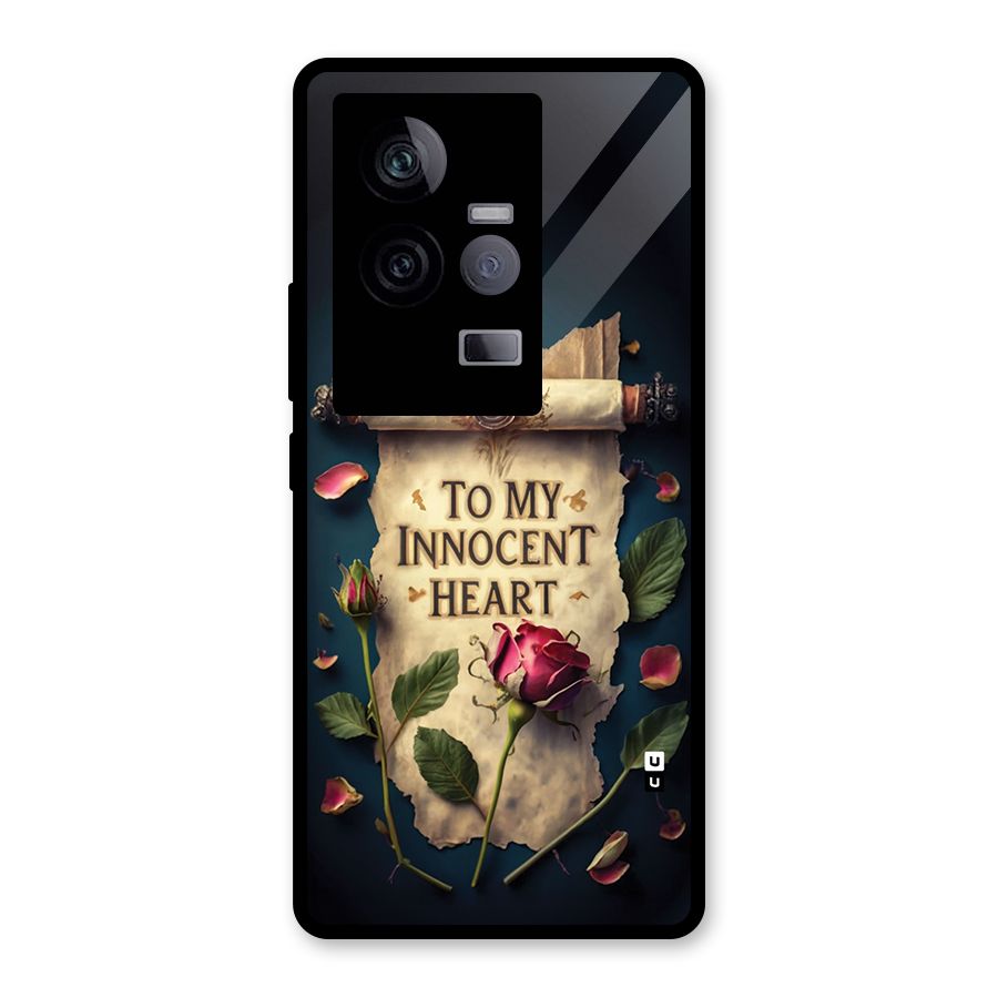 Innocence Of Heart Glass Back Case for Vivo iQOO 11 5G
