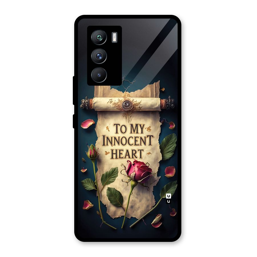 Innocence Of Heart Glass Back Case for Vivo iQOO 9 SE