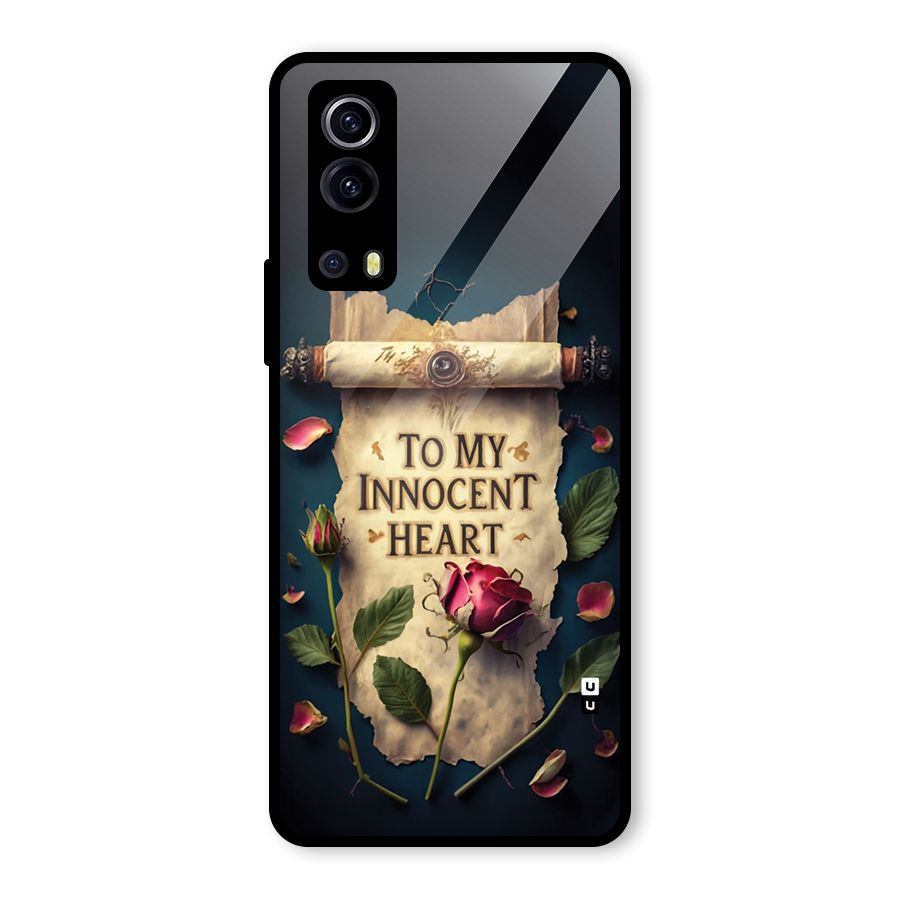 Innocence Of Heart Glass Back Case for Vivo iQOO Z3