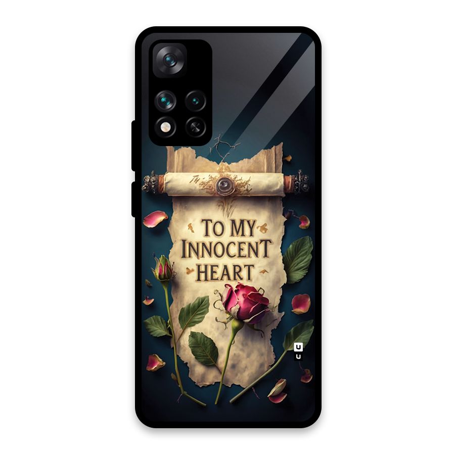 Innocence Of Heart Glass Back Case for Xiaomi 11i HyperCharge 5G