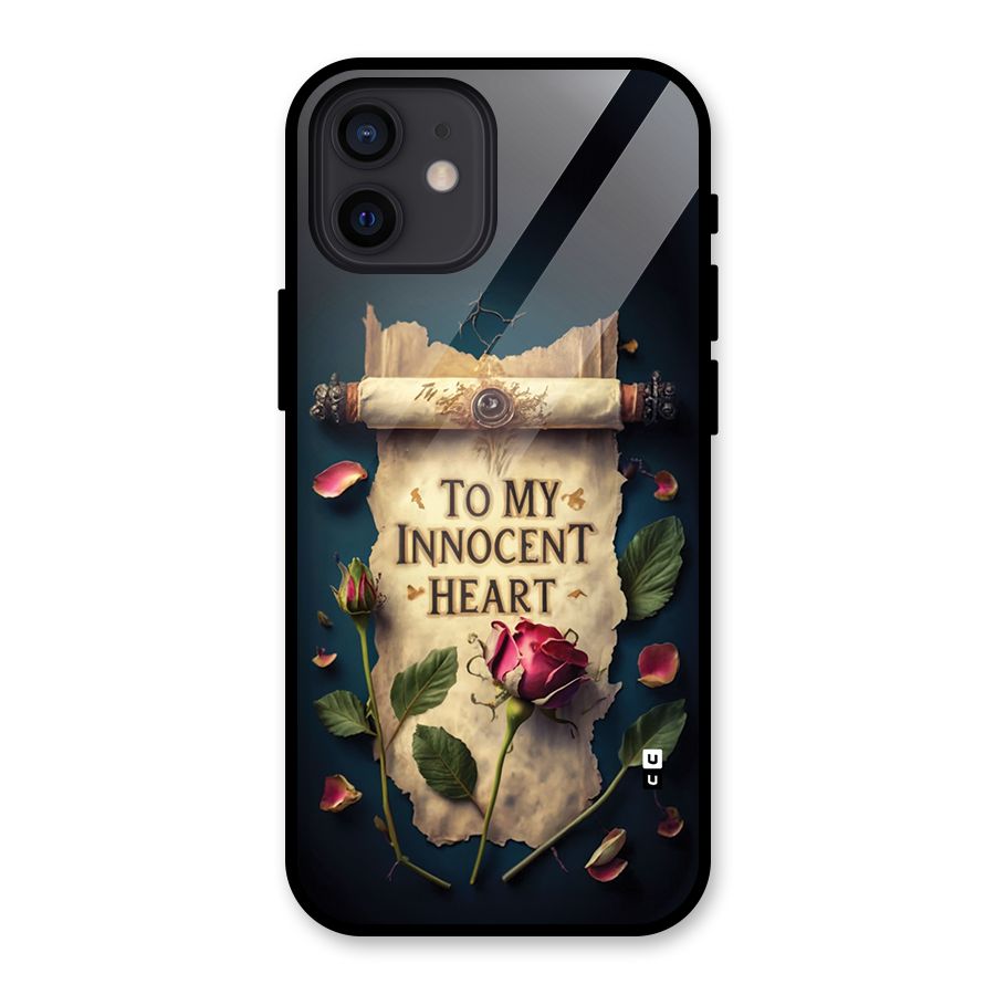 Innocence Of Heart Glass Back Case for iPhone 12
