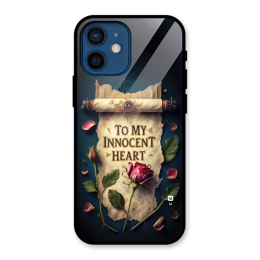 Innocence Of Heart Glass Back Case for iPhone 12 Mini
