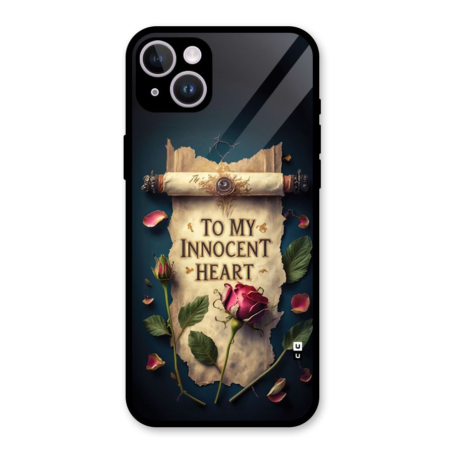 Innocence Of Heart Glass Back Case for iPhone 14 Plus