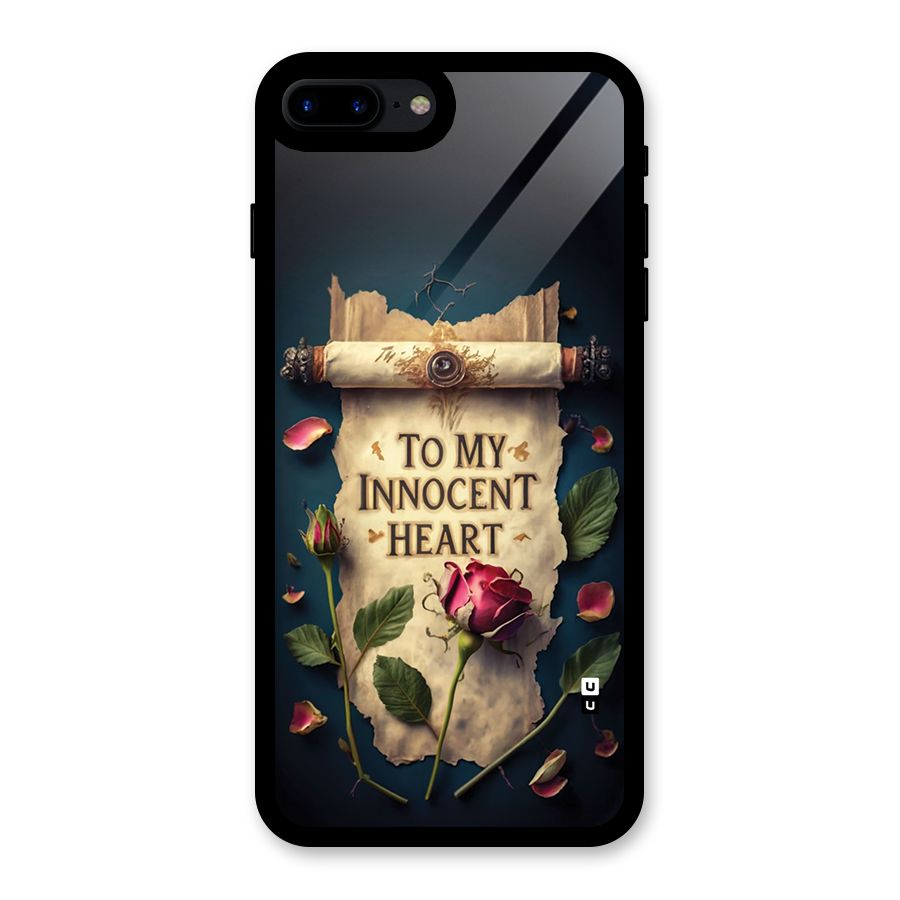 Innocence Of Heart Glass Back Case for iPhone 8 Plus