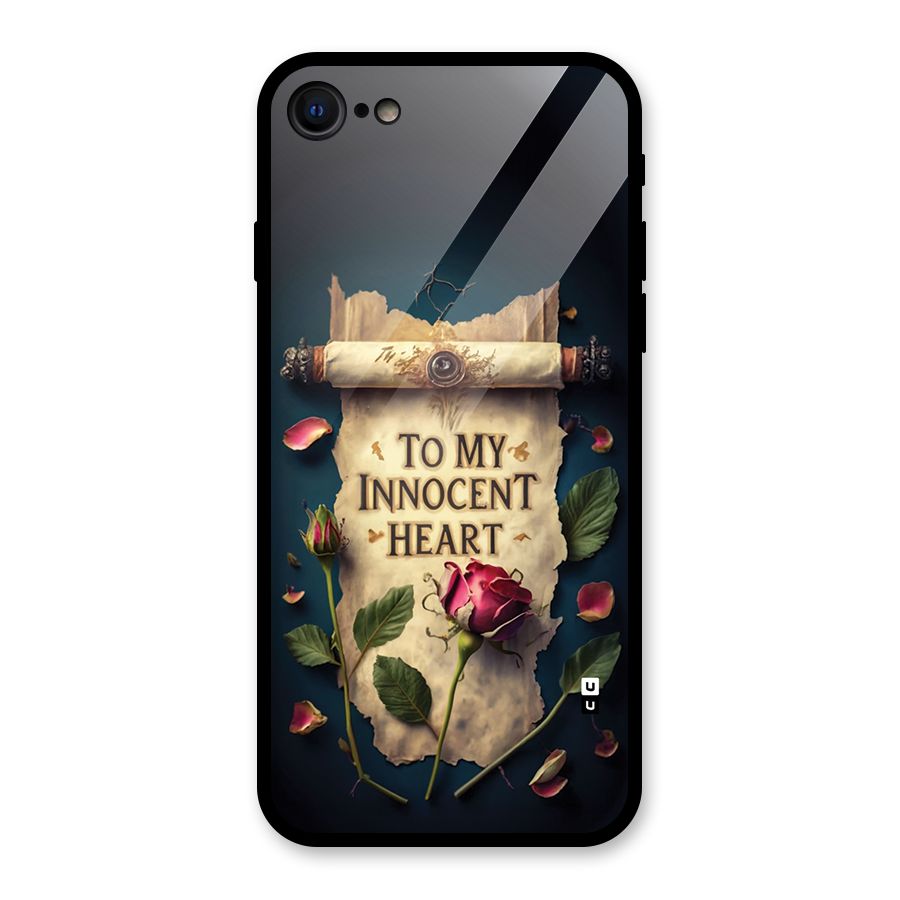 Innocence Of Heart Glass Back Case for iPhone SE 2022